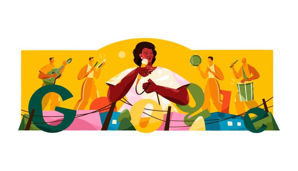 Jovelina Pérola Negra no doodle do Google