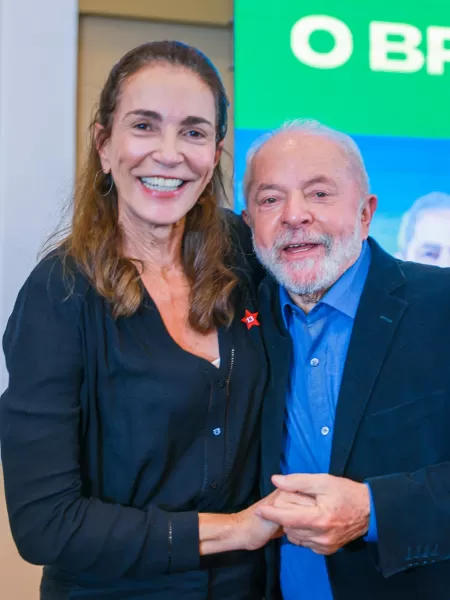 Isabel do Vôlei e presidente Lula