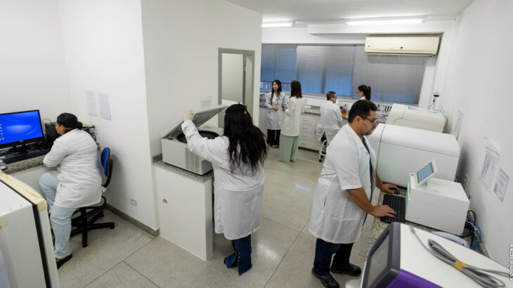 Laboratório da UEM para exame de órgãos para transplante