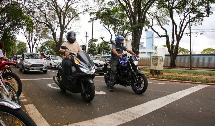 Maringá aumenta número de bolsões de espera para reduzir acidentes com motos