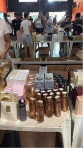 Bazar da Amavôlei comercializa artigos apreendidos pela Receita, como brinquedos, eletrônicos, perfumes e outros 