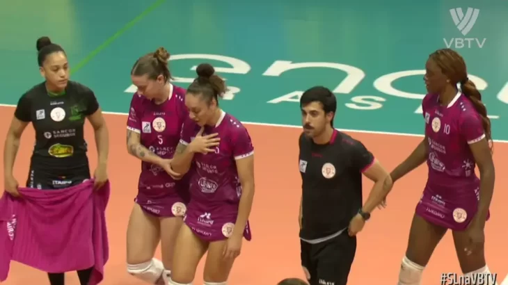 Gabi Cândido passa mal em quadra e precisou de atendimento médico