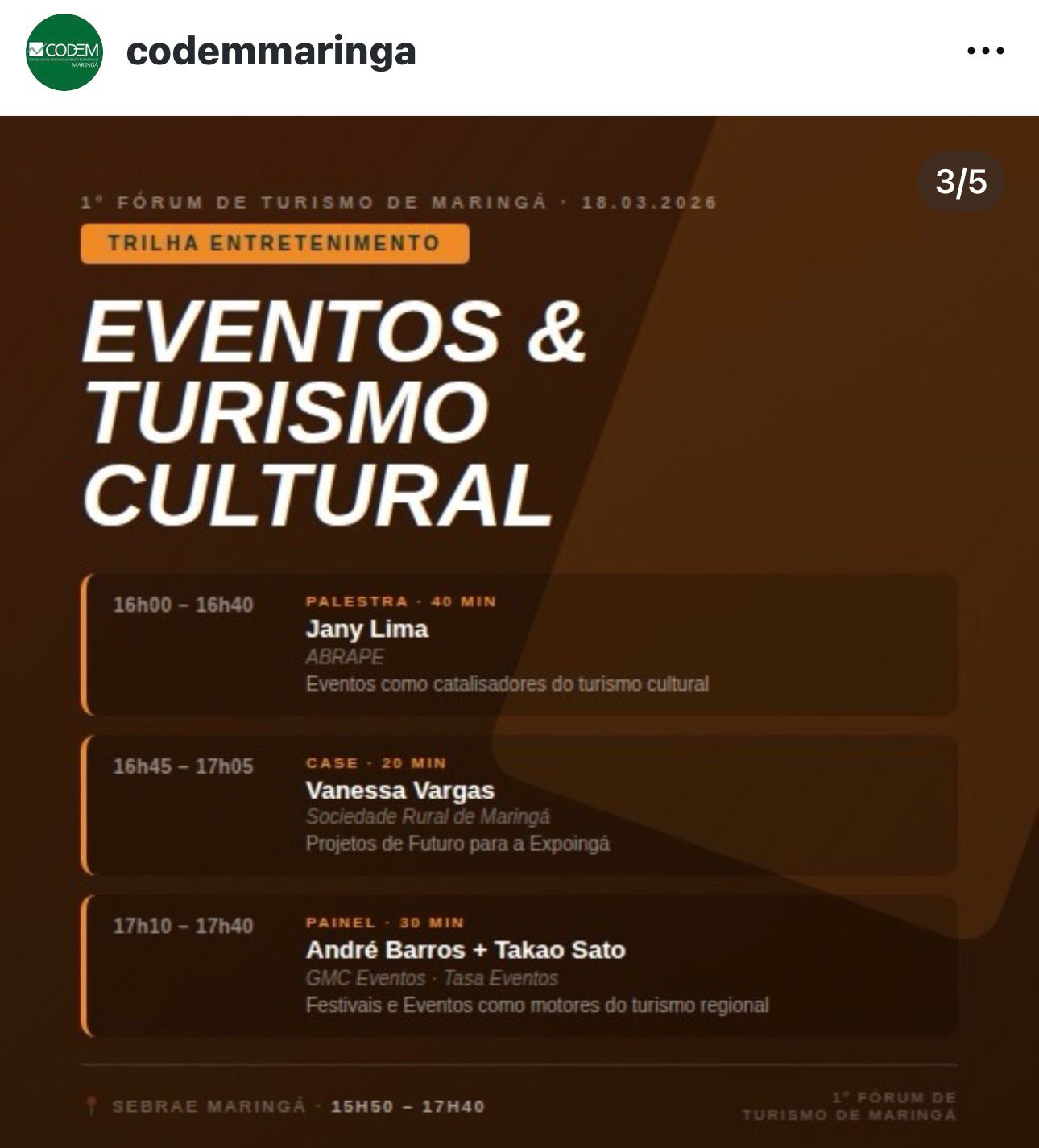 Maringá realiza nesta quarta-feira o 1º Fórum de Turismo